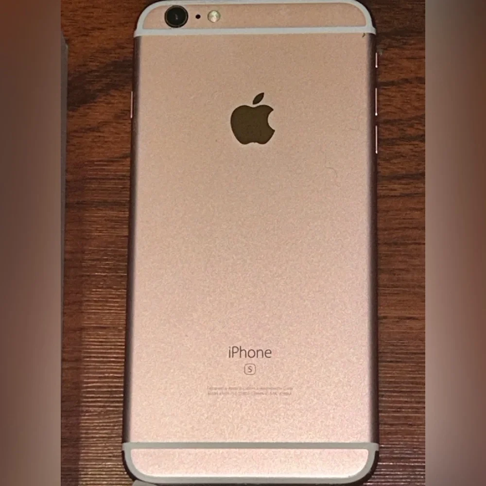 Unlocked Apple iPhone 6S Plus Original Box, Charger Cord,Plug 16 GB Rose Gold